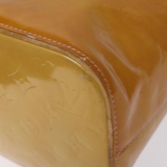 LOUIS VUITTON Monogram Vernis Houston Hand Bag Beige M91004 - Picture 9 of 16